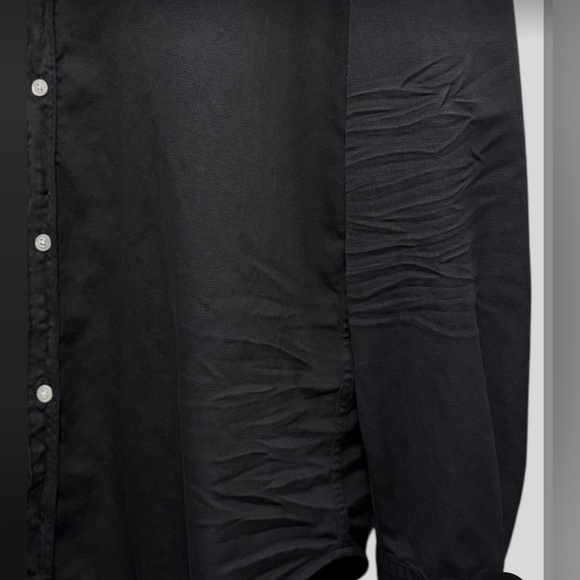 Frank & Eileen Famous Denim Black Relaxed Button Up Eileen Cotton Top Large - Picture 12 of 16